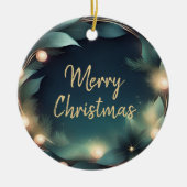 Ornement de logo de Noël élégant moderne (Devant)