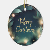 Ornement de logo de Noël élégant moderne (Gauche)