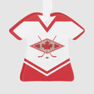 Ornement de logo du Jersey Canada de nom et de