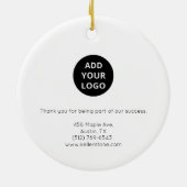 Ornement de logo immobilier minimal moderne (Dos)