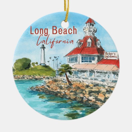 Ornement de Long Beach Californie (Devant)