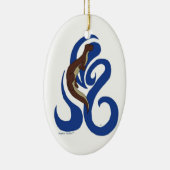 Ornement de loutre de natation (Droite)