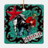 Ornement de lutte de rodéo de boeuf occidental de (Dos)