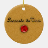 Ornement de Madonna de Léonard de Vinci (Dos)
