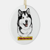 Ornement de Malamute d'Alaska (Droite)