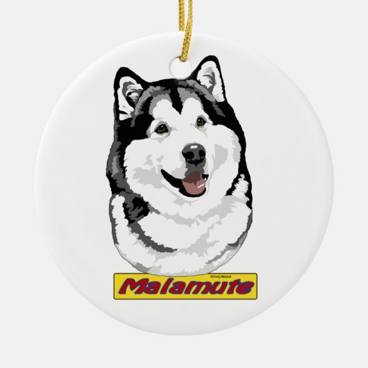 Ornement de Malamute d'Alaska (Devant)