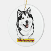 Ornement de Malamute d'Alaska (Gauche)