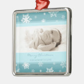 Ornement de maman de Joyeux Noël de photo (Gauche)