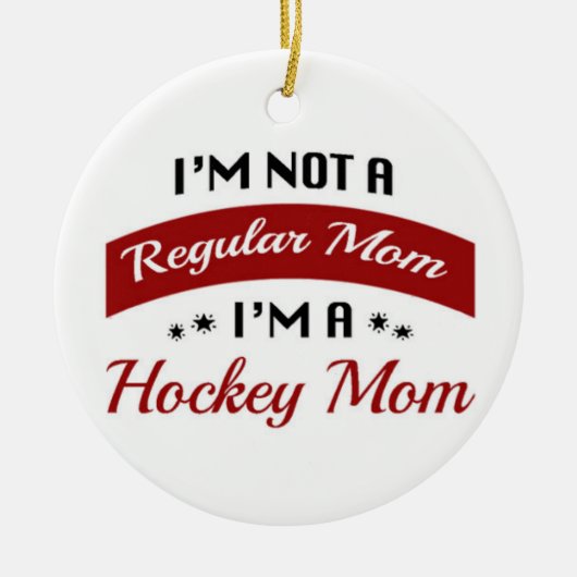 Ornement de maman d'hockey (Devant)