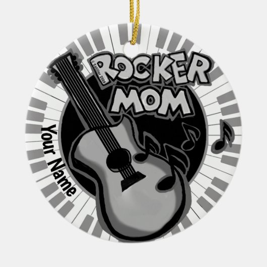 Ornement de Maman Rocker (Devant)