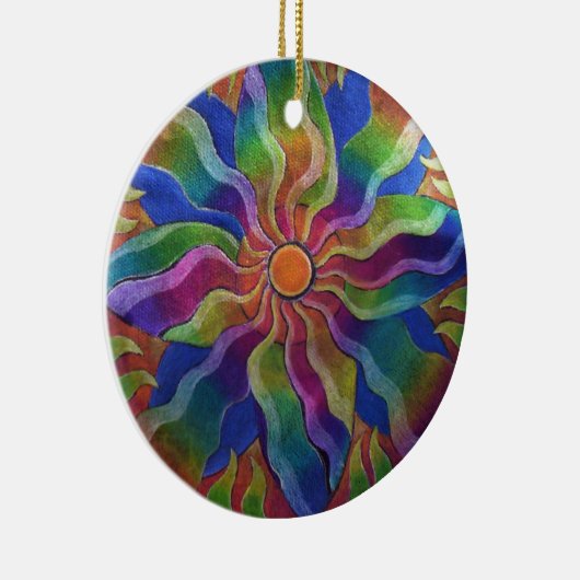 Ornement de mandala de soleil (Droite)