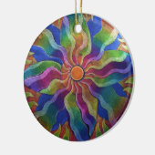 Ornement de mandala de soleil (Gauche)