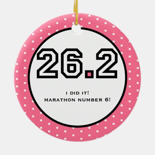 Ornement de marathon (Dos)