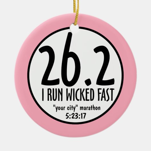 Ornement de marathon (Devant)