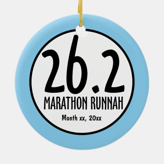 Ornement de marathon (Dos)