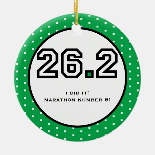 Ornement de marathon (Dos)