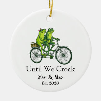 Ornement de mariage et d'anniversaire Until We Cro