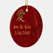 Ornement de mariage Rouge-Chinois favori (Droite)