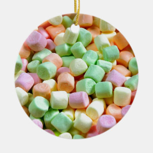 Ornement de marshmallows miniatures colorés