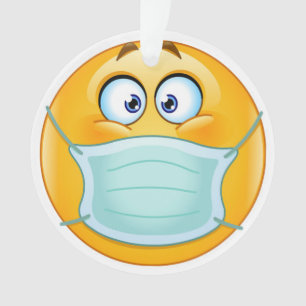Ornement de masque de sourire