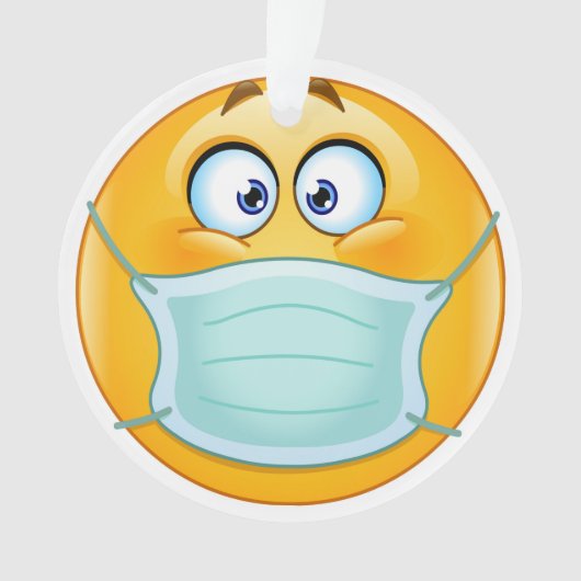 Ornement de masque de sourire (devant)