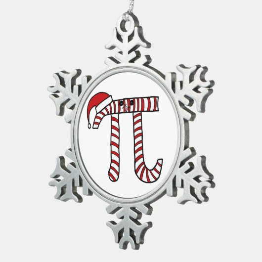 Ornement de maths de Noël pi (Vue impression)