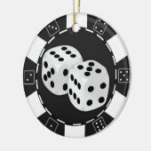 Ornement de matrices de jeton de poker (Gauche)