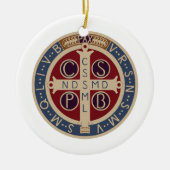 Ornement de médaille de St Benoît (Devant)