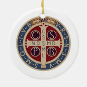 Ornement de médaille de St Benoît (Dos)