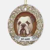 ornement de mémoire affectueuse de Bouledogue (Gauche)