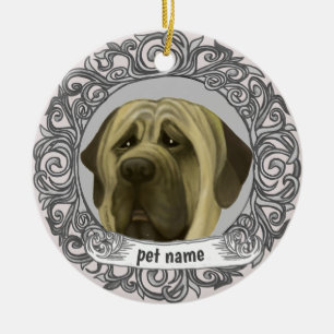 Ornement de mémoire affectueuse de chien Mastiff