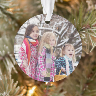 Ornement de Mémoires de Photo de Noël de Fêtes