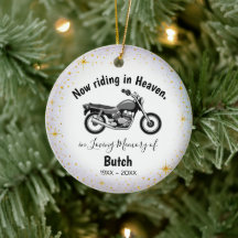 Ornement de mémorial de moto personnalisé