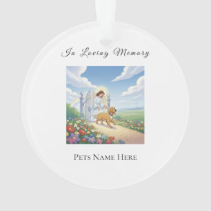 Ornement de memorial personnalisé pour animaux de