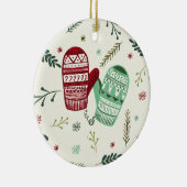 Ornement de mitaines de Noël (Droite)