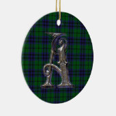 Ornement de monogramme d'Austin Plaid (Droite)