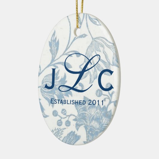 Ornement de monogramme de couples (Gauche)