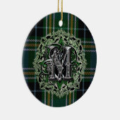 Ornement de monogramme de plaid de clan de (Droite)