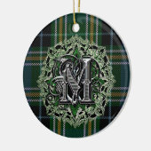 Ornement de monogramme de plaid de clan de (Gauche)