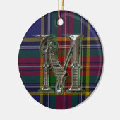 Ornement de monogramme de plaid de Macbeth (Gauche)