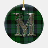 Ornement de monogramme de plaid de MacKay (Dos)
