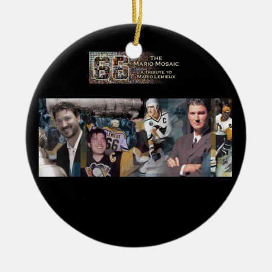 Ornement de mosaïque de Mario avec la photo (Devant)