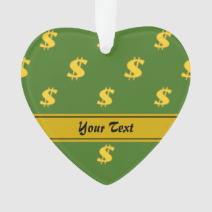 Ornement de motif de symbole dollar