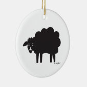 Ornement de mouton noir et blanc (Droite)