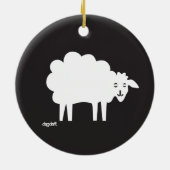 Ornement de mouton noir et blanc (Dos)