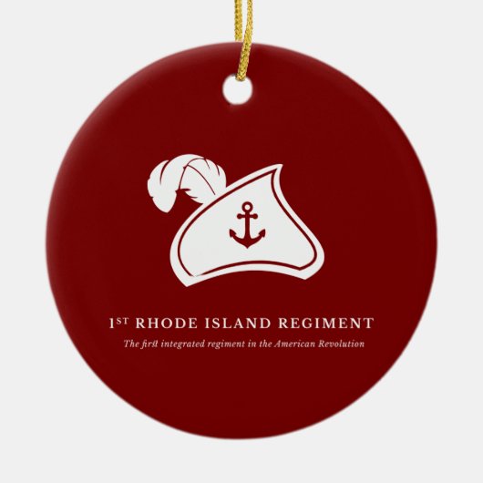 Ornement de Noël — 1er régiment de Rhode Island (Devant)