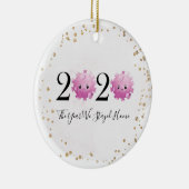 Ornement de Noël 2020 Virus de quarantaine Pandémi (Droite)