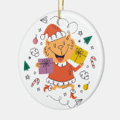 Ornement de Noël 2 visages (Gauche)