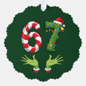 Ornement de Noël « 67 » drôle (Verso)