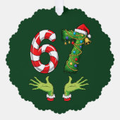Ornement de Noël « 67 » drôle (Recto)